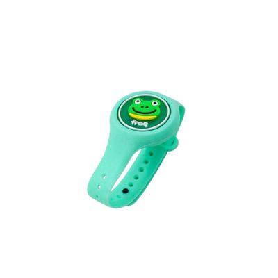 Pulseira Relogio Infantil Anti Mosquito Repelente Figurinhas Verde
