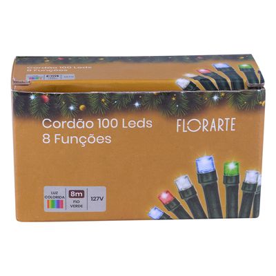Pisca Led Fio Verde Com 8 funções 127V Colorido