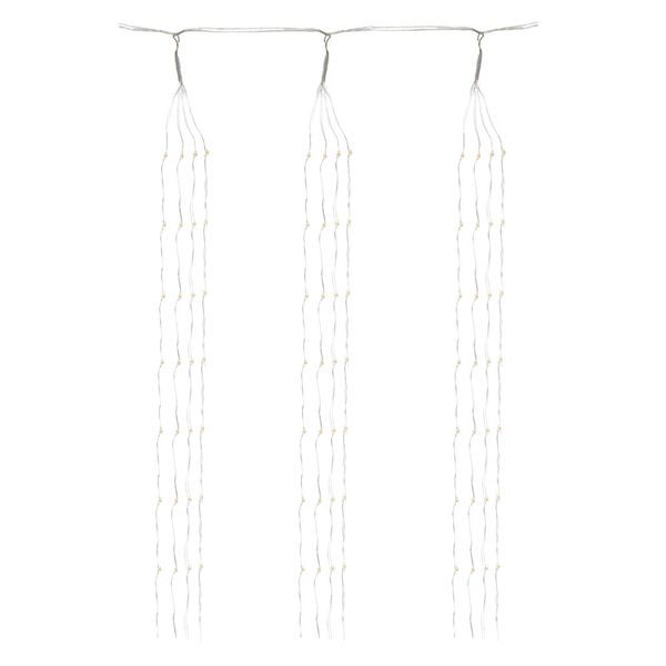 Cortina 800Led Fio De Fada Strobo Bivolt (Branco Quente) 3X1M