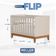 Berço Americano Flip Areia Acetinado - Reller