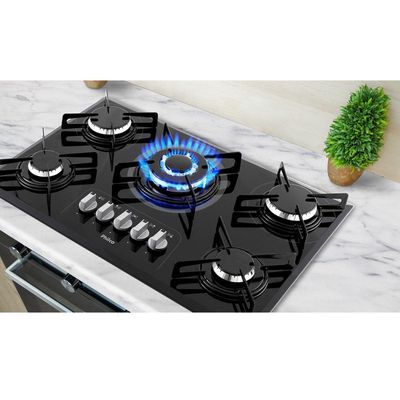 Cooktop A Gás Philco 5 Queimadores Superautomático PCT05TC Bivolt