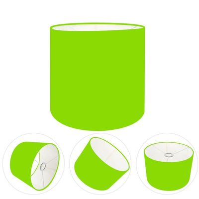 Cúpula Abajur Cilíndrica Cp-7013 ø30x30cm Verde Limão