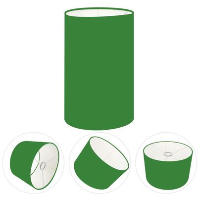 Cúpula Abajur Cilíndrica Cp-7002 ø13x30cm Verde Folha