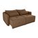 Sofá Cama 2 Lugares Com Com Assentos Divididos Premium Com Almofadas Celine Matrix Veludo Ferrugem