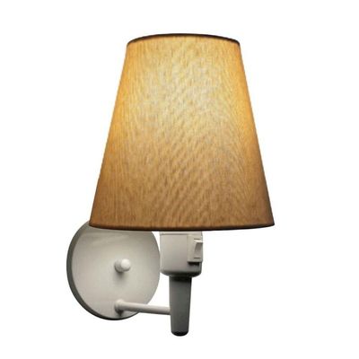 Plafon Quadrado Vivare Md-3001 Cúpula Em Tecido 12/35x35cm - Bivolt Branco-palha 110v/220v