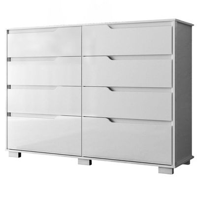 Comoda Georgia 8 Gavetas 147 Cm Branco