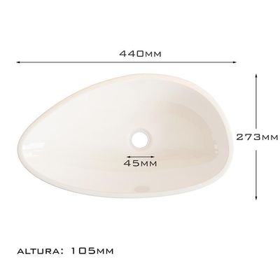 Cuba Pia Para Banheiro Lavabo Apoio Sobrepor Gota Movelove