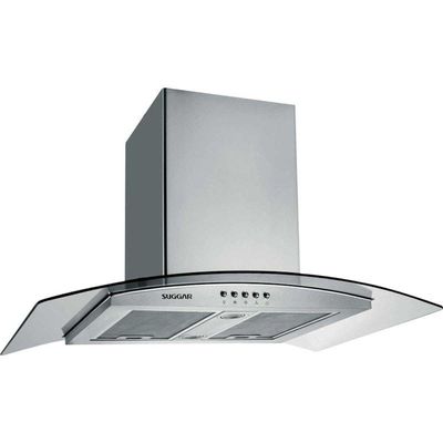 Coifa Ilha Jade 90 Cm Inox Suggar 220V