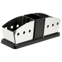 Kit 12 Porta Sachês em Inox Brinox Suporte Açúcar Colherinha Adoçante Café Chá Restaurante Padaria