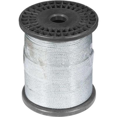 Cabo Aço Af 1-16 Alma Fibra 6x7 Galvanizado Plastific Vonder