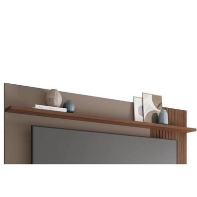 Painel Quarto P- Tv Até 65 Pol Jade Ripada 180x183cm Buriti-fendi - Caemmun