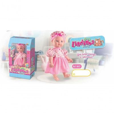 Boneca Grande Lindinha Baby Milk Brinquedos 612