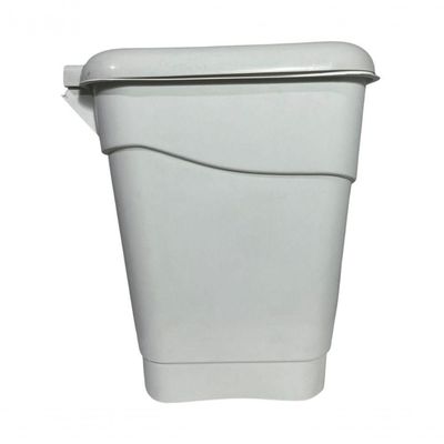 Coletor Cesto Lixeira De Pedal 12 Lt Plasnew Branco