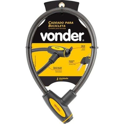 Cadeado Para Bicicleta 60cm Plastificado Vonder