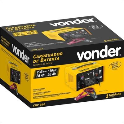 Carregador De Bateria 25-90ah 12V Cbv950 - Vonder 220V