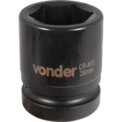 Soquete Sextavado De Impacto Encaix 1 36mm Aço Cromo Vonder