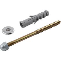 Conjunto Fixação Para Sanitário 12mm Latonado Com 2 Pçs Vonder