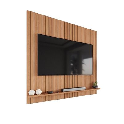 Painel Efeito Ripado 3d Para Até 70 Polegadas Sevilla 183cm Jequitibá