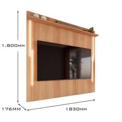 Painel Com Led Para Até 70 Polegadas Sevilla 183cm Jequitibá