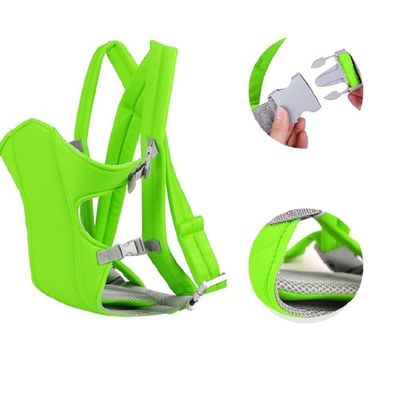 Canguru Classic Sling Carregador Mamae Bebe Passear Mochila Ergonomica 3 Em 1 Ajustavel Verde
