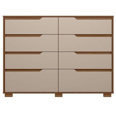 Comoda Georgia 8 Gavetas 147 Cm Carvalho Fendi Moval