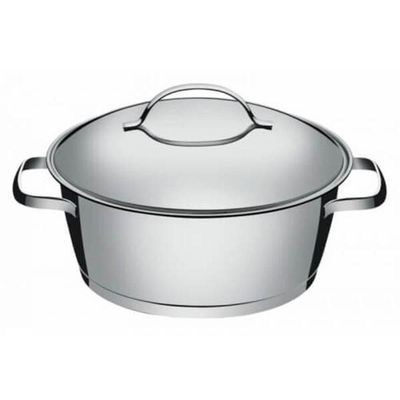 Caçarola Rasa Tramontina Allegra Aço Inox 22 Cm 3,3 L