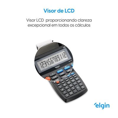 Calculadora Com Impressão Monocromática 5111 12 Dígitos Visor LCD