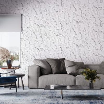 Papel de Parede Bobinex Essencial Pedra Branco 4334