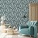 Papel de Parede Lille Floral Azul 52704