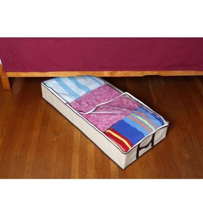 Caixa Organizadora para Mantas Organiza Guarda Roupa Ziper E Alça Multiuso
