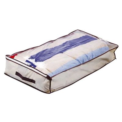 Caixa Organizadora para Mantas Organiza Guarda Roupa Ziper E Alça Multiuso