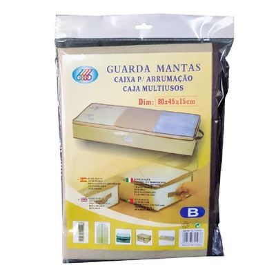 Caixa Organizadora para Mantas Organiza Guarda Roupa Ziper E Alça Multiuso