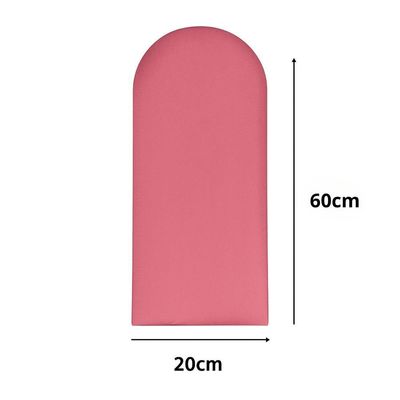Cabeceira Design Nuvem 20x60cm King Size 10 Placas Em Suede Goiaba