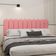 Cabeceira Design Nuvem 20x60cm King Size 10 Placas Em Suede Goiaba