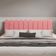Cabeceira Design Nuvem 20x60cm King Size 10 Placas Em Suede Goiaba