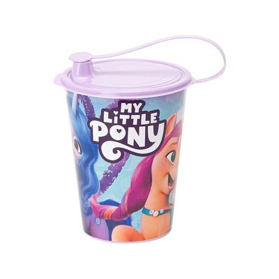 Copo Com Tampa 320ml Infantil Decorado Pony