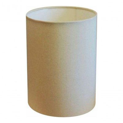Cúpula Abajur Cilíndrica Cp-7004 ø15x25cm Algodão Crú