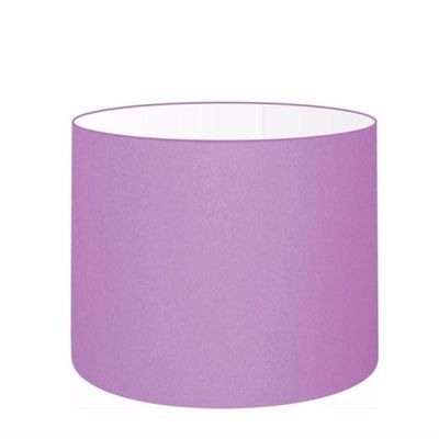 Cúpula Abajur E Luminária Cilíndrica Vivare Cp-7017 ø40x21cm - Bocal Nacional Lilás