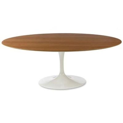 Mesa de Jantar Saarinen Oval 180x100 cm Freijó Branco