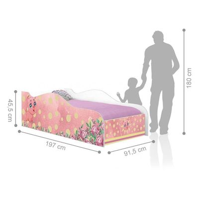 Cama Fun Porquinho Pig Solteiro Com Colchão