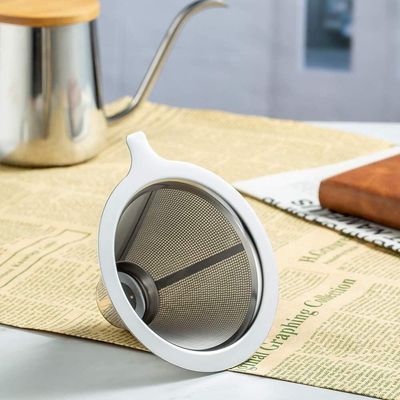 Coador Inox Filtro De Cafe Cha Sem Papel Peneira Mini Reutilizavel Luxo