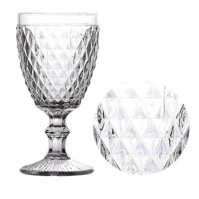 Conjunto De 06 Copos De Vidro 325ml Taça Bico De Abacaxi