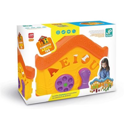 Brinquedo Educativo Casinha A-e-i-o-u - JPBrink