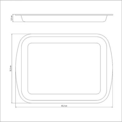 Assadeira Rasa Tramontina Starflon Max 40cm 3,8l Grafite