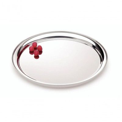 Bandeja Redonda Tramontina Service 30cm Em Aço Inox