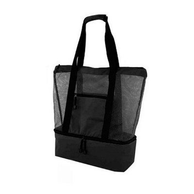 Bolsa Praia Com Compartimento Termico Piscina Campo Preto