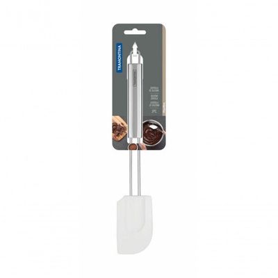 Espátula De Silicone Tramontina Marffim Em Aço Inox