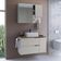 Conjunto Gabinete Com Cuba E Espelheira 80cm Mel Arenas Proddy Mel