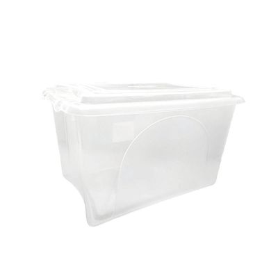 Caixa Plastica Organizadora Transparente Grande 50 Litros - Plasvale Transparente