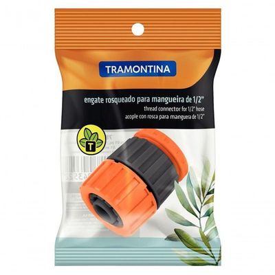 Engate Rosqueado Tramontina Plástico Para Mangueiras 1-2" E Torneiras